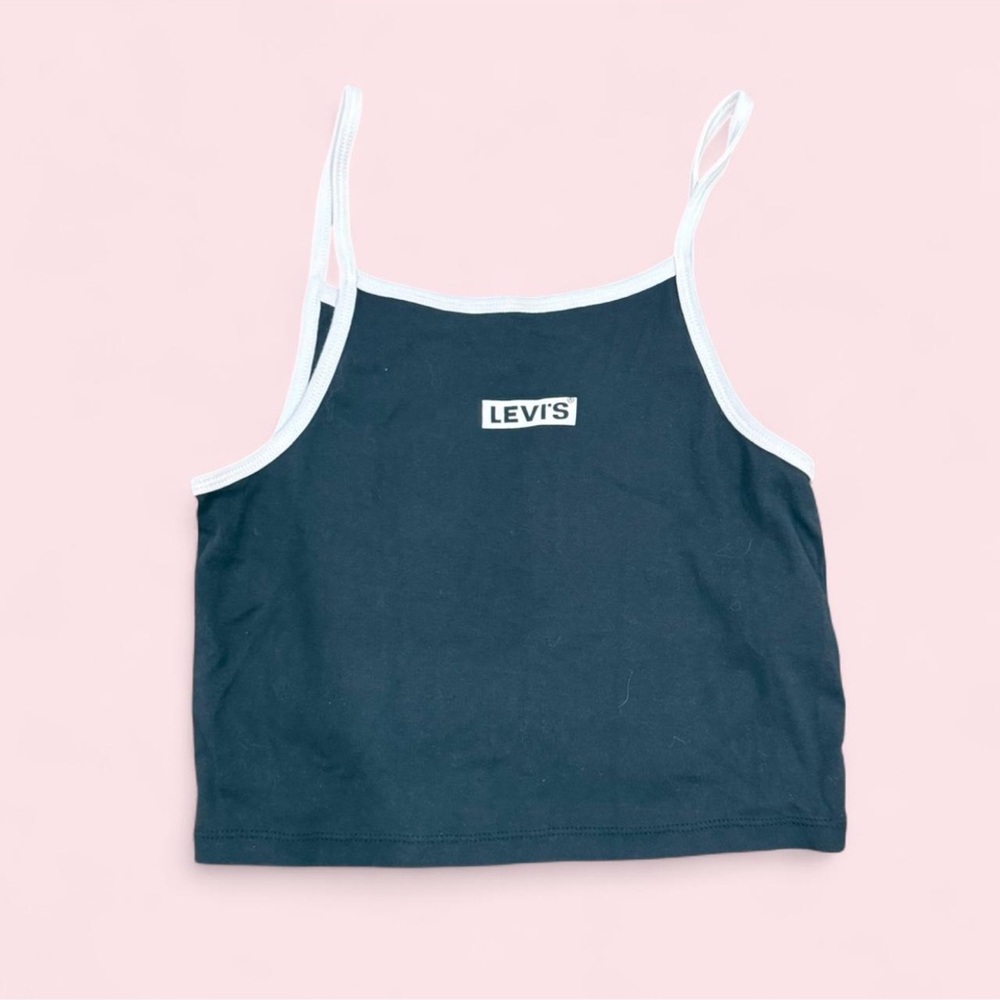 Levi's Navy Tank with White Trim